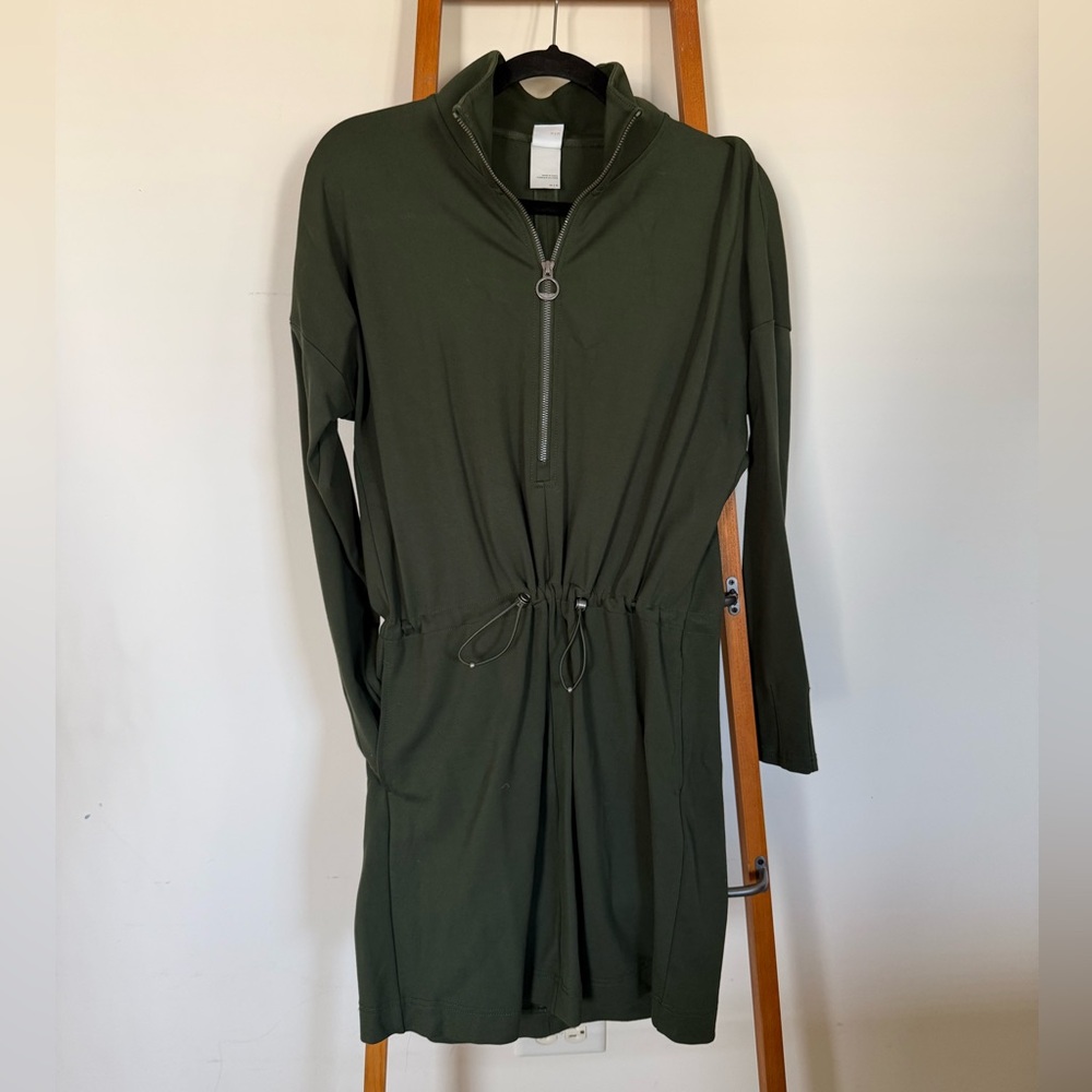 Lole Women's Long Sleeve Dress - Olive Green